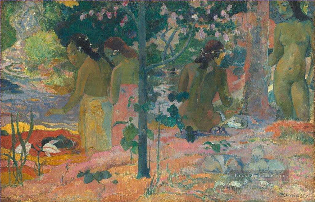 Die Badegäste Paul Gauguin nackt Ölgemälde
